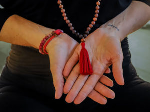 Woman meditating